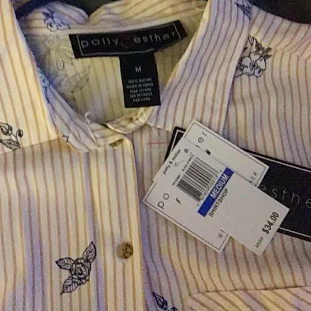 A dressy button down long sleeve shirt